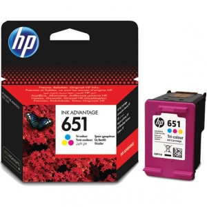 Картридж для струменевих принтерів/БФП HP No.651 DJ Ink Advantage 5575/5645/ OfficeJet 202 Tri-color (C2P11AE)