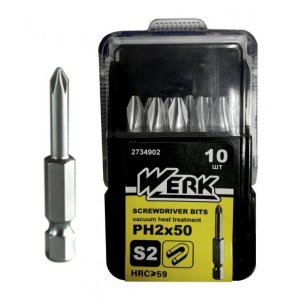 Біта для викрутки Werk PH2Х50 10 шт. (2734902)