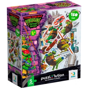 Пазли картонні (5-7 років) Dodo Easy-S TMNT. Команда Черепашок 150 елементів (200527)