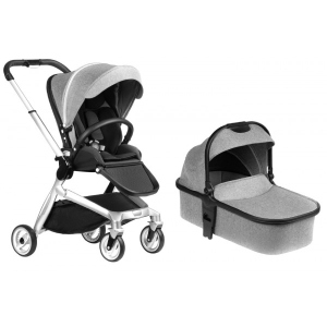 Коляска універсальна 2 в 1 Miqilong Luna Grey (YOT-LUNA-GREY)