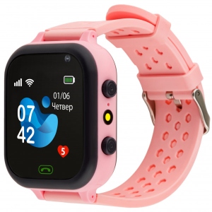 Смарт-годинник AmiGo GO009 Camera+LED WIFI Pink