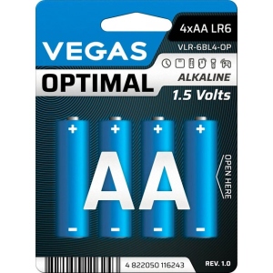 Батарейка тип AA Vegas VLR-6BL4-OP