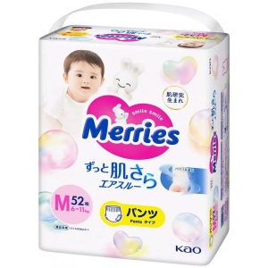 Одноразові підгузки MERRIES Размер M (6-11 кг.), 56 шт.(438600) фірмовий сайт