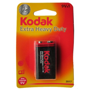 Батарейка тип 6F22 (1604) Kodak EXTRA HEAVY DUTY 6F22 1 шт. коробка