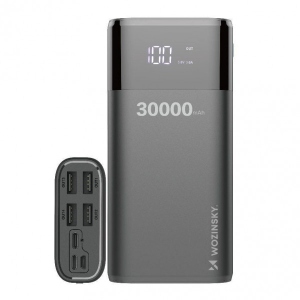 Батарея мобільна Wozinsky Powerbank 30.000mAh Back (WPB-001BK) в інтернет-магазині