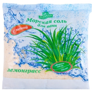 Сіль для ванни Желана с пеной и каолином Лемонграсс 500 г (4820091140210)