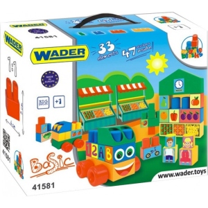Пластиковий конструктор для малюків Wader 33 ел. (41581)