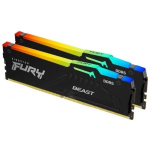 Память DDR Kingston FURY Beast Black RGB DDR5-6000 64GB (2x32GB) (KF560C30BBAK2-64)