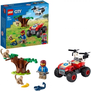 Конструктор LEGO City Wildlife Рятувальний всюдихід для звірів (60300)