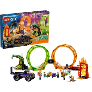 Конструктор LEGO City Stuntz Подвійна петля каскадерської арени (60339)