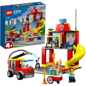 Конструктор LEGO City Пожежне депо та пожежна машина (60375)