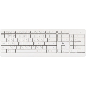 Клавіатура бездротова 2E KS220 WL White