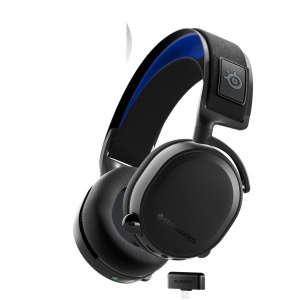 Навушники повнорозмірні бездротові SteelSeries Arctis 7+ Black (61470)