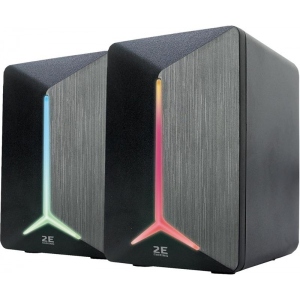 Комп'ютерна акустика звичайна 2.0 2E Speakers SG300 2.0 RGB 3.5mm Black (2E-SG300B)