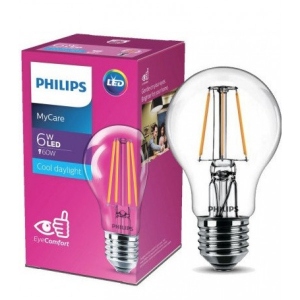 Лампочка світлодіодна Philips LED Classic 6-60W A60 E27 865 CL NDAPR (929001974613)
