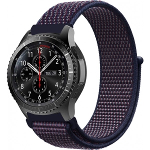 Ремінець для смарт-годинника BeCover Nylon Style for Samsung Galaxy Watch 46mm/Watch 3 45mm/Gear S3 Classic/Gear S3 Frontier Deep Blue (705869)