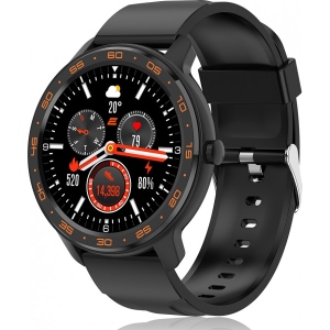 Смарт-годинник 2E Alpha X 46 mm Black-Orange (2E-CWW30BKOR)
