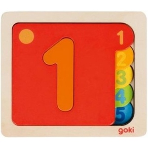 Головоломка з дерева goki Цифри 57410G
