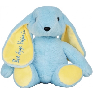 М'яка іграшка тварина WP Merchandise Зайченя Патріот України (FWPBUNNY22DBLUE01)