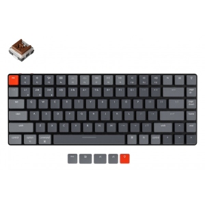Клавіатура бездротова ігрова Keychron K3 Optical Brown BT/USB-A Hot-swap Low Profile EN/UKR RGB (K3E3_KEYCHRON)
