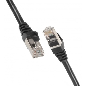 Кабель патч-корд 2E Cat 6 S-FTP RJ45 4Х2 27AWG 0.20 m Black (2E-PC6SFTPCOP-020BK)