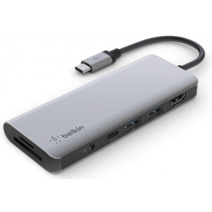 Хаб USB Belkin USB-C 7in1 Multiport Dock (AVC009BTSGY)