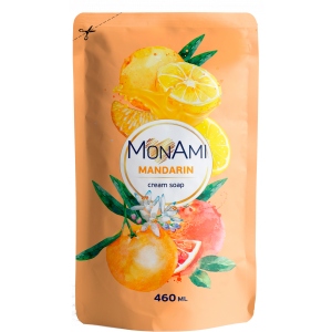 Рідке мило для рук MonAmi Mandarin, дой-пак 460 мл (4820263230435)