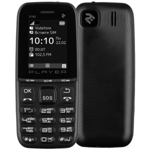 Мобільний телефон 2E S180 2021 Dual Sim Black без ЗП