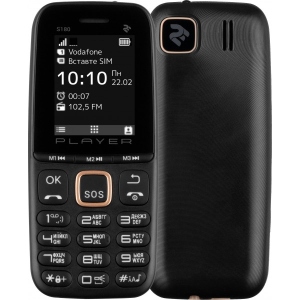 Мобільний телефон 2E S180 2021 Dual Sim Black&Gold без ЗП