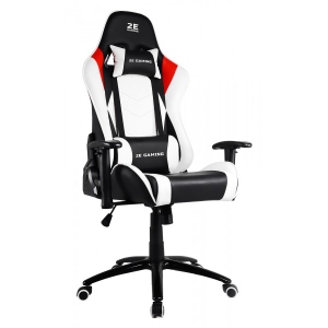 Крісло для геймерів 2E Chair Bushido White/Black (2E-GC-BUS-WT)