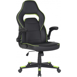 Крісло для геймерів 2E Hebi Black/Green (2E-GC-HEB-BK)