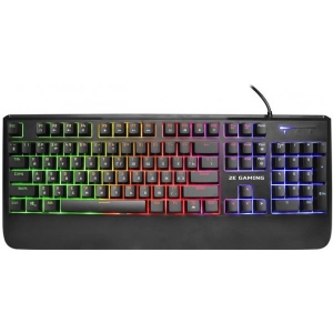 Клавіатура дротова ігрова 2E KG325 LED USB Black Ukr (2E-KG325UB)