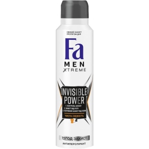 Дезодорант аерозольний Fa Men Xtreme Invisible 150 мл (9000100760546) в Україні