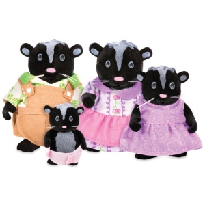 Колекційні фігурки набір Li'l Woodzeez Сім'я скунс (6258Z)