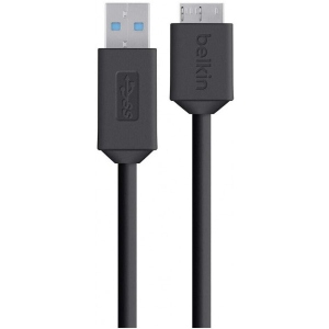 Кабель USB type A - USB type A Belkin USB-A-Micro-B 0.9m Black (F3U166BT0.9M)