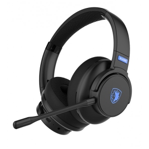 Гарнітура бездротова ігрова Sades SA-202 Runner Black/Blue (sa202bkb)