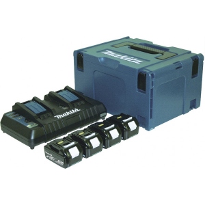 Акумулятор для електроінструментів Makita LXT BL1840 x 4шт + DC18RD Makpac 3 (197156-9)