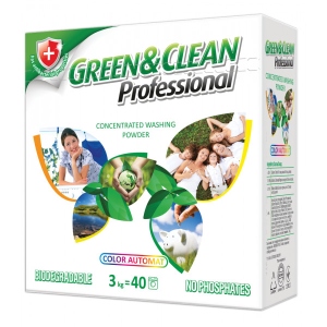 Пральний порошок Green&Clean GCL00478 Prof.д/колір.одягу(30циклів прання)к/у