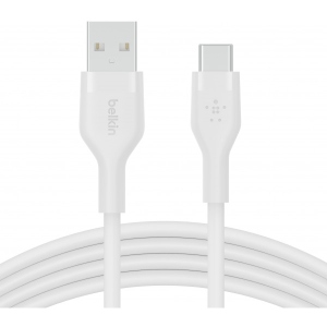 Кабель синхронізації даних Belkin USB-A - USB-C 2 м White (CAB008BT2MWH)