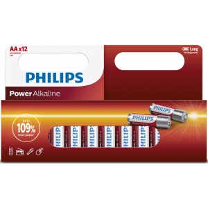 Батарейка тип AA Philips Power Alkaline AA 12 шт. (LR6P12W/10)