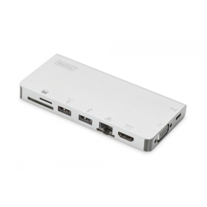 Хаб USB Digitus Travel USB-C 8 Port (DA-70866)
