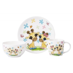 Набір дитячий 3 пр. Ardesto Baby giraffes (AR3452GS)