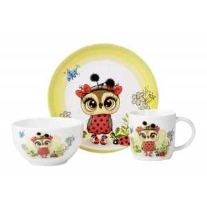 Набір дитячий 3 пр. Ardesto Lucky owl (AR3454LS)