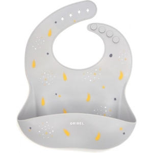 Нагрудник силіконовий Oribel Cocoon 
Gray (OR227-90013)