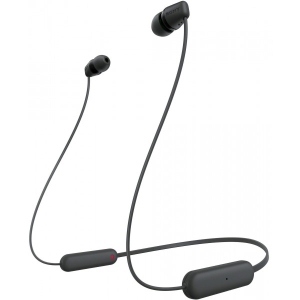 Навушники вкладиші бездротові Sony WI-C100 Black (WIC100B.CE7)