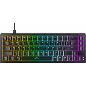 Клавіатура дротова ігрова Xtrfy K5 68 keys Kailh Red Hot-swap RGB Black (K5-RGB-CPT-Black-R-UKR)