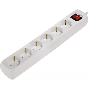 Мережевий фільтр Hama Multiple 6XSchuko 3G White