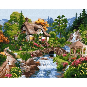 Картина за номерами Ideyka "Заміський котедж" 40х50см (KHO6320)