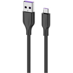 Кабель синхронізації даних 2E USB-A - microUSB Glow 1 m Black (2E-CCAM-BL)
