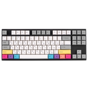 Клавіатура дротова ігрова Varmilo VEA87 CMYK Cherry Mx Blue Multicolor (A23A024A1A1A06A007)